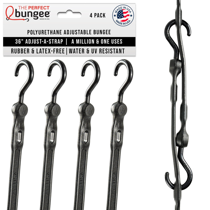 36" Adjust-A-Strap® Adjustable Bungee Strap 4 Pack