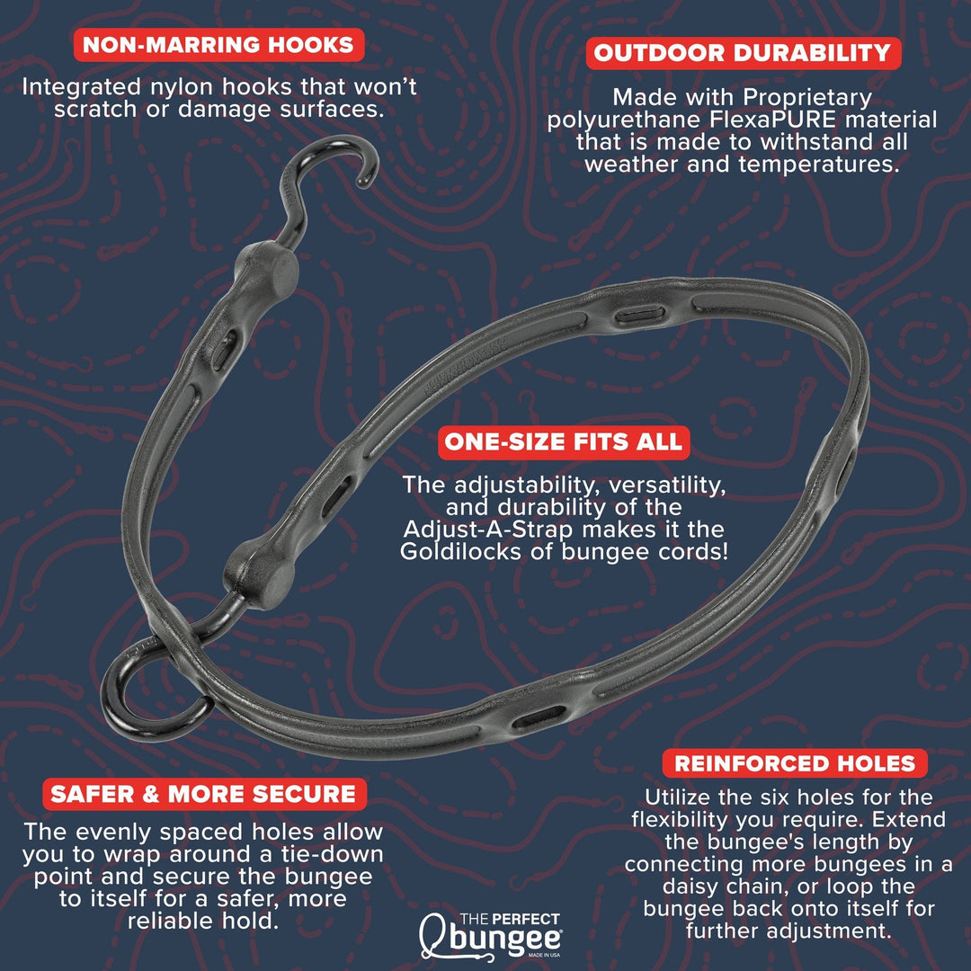 36" Adjust-A-Strap® Adjustable Bungee Strap 4 Pack