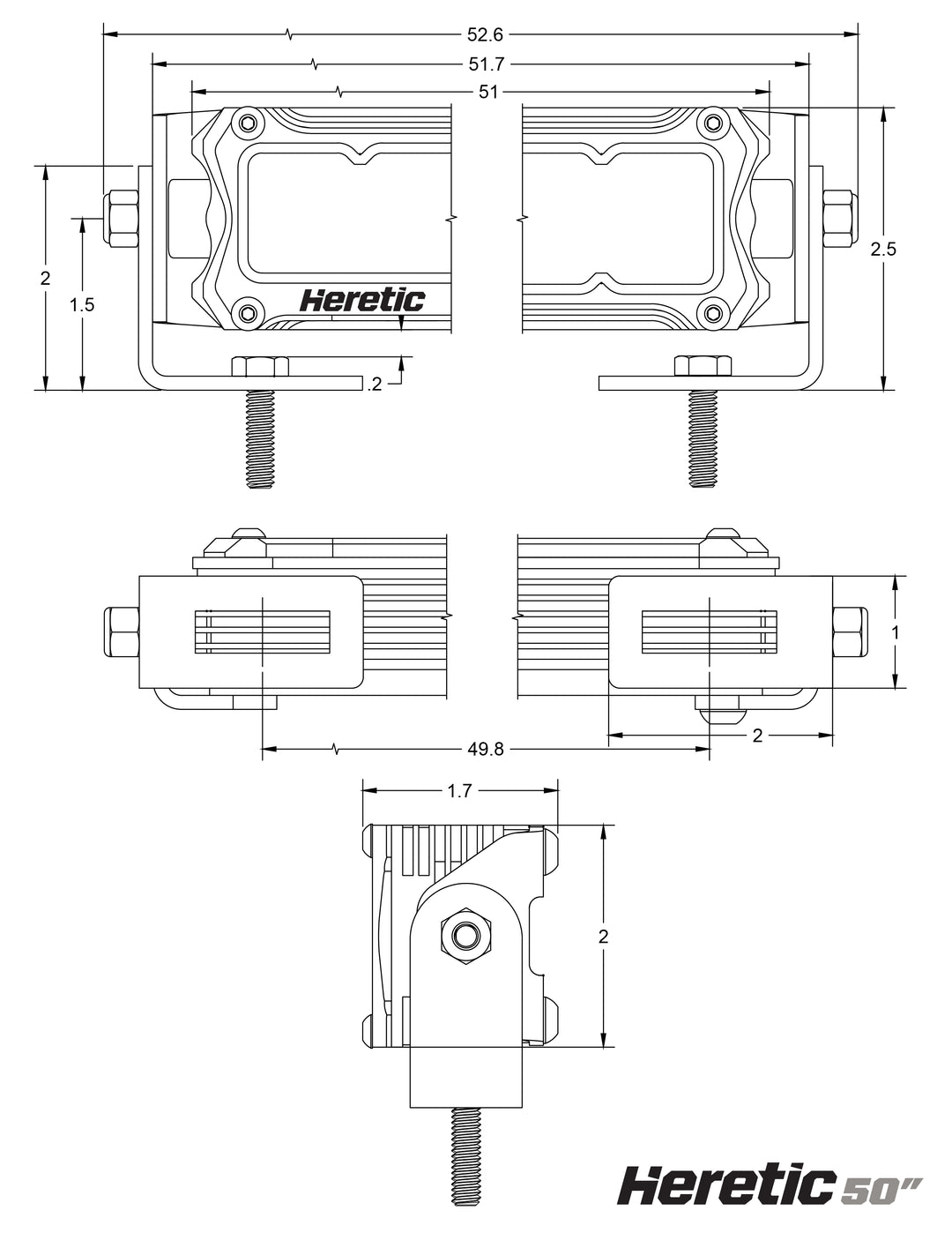 Heretic 50" LED Light Bar