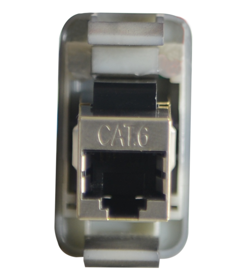 RJ45 Pass-Through Adaptor - Type 10 (Red)