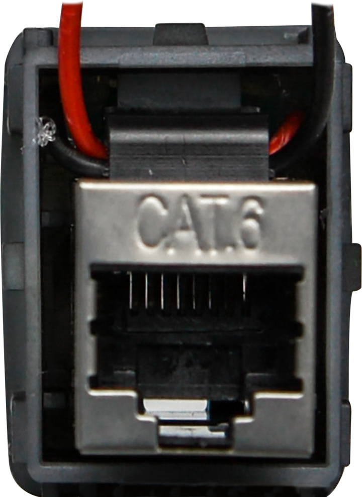RJ45 Pass-Through Adaptor - Type 8 (Red)