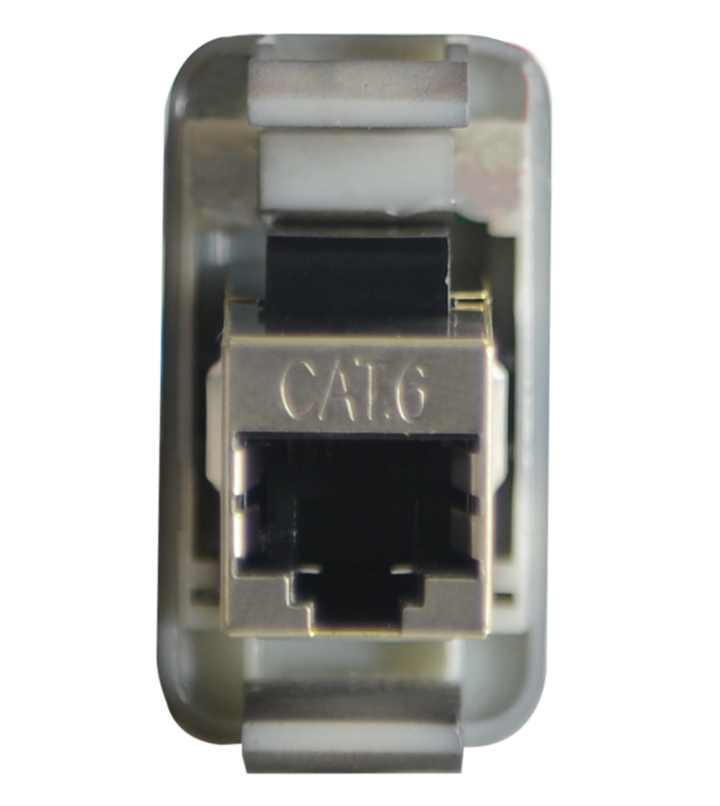 RJ45 Pass-Through Adaptor - Type 10 (White)