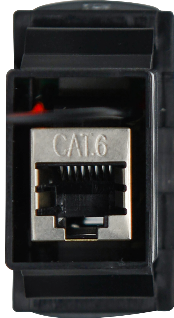 RJ45 Pass-Through Adaptor - Type 6 (Red)
