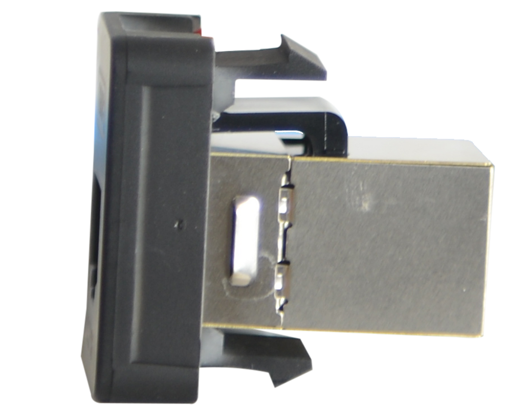 RJ45 Pass-Through Adaptor - Type 9 (White)