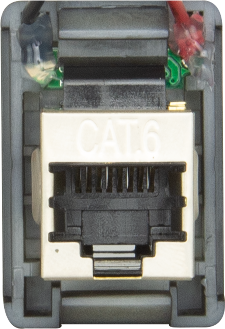RJ45 Pass-Through Adaptor - Type 1 (Red)