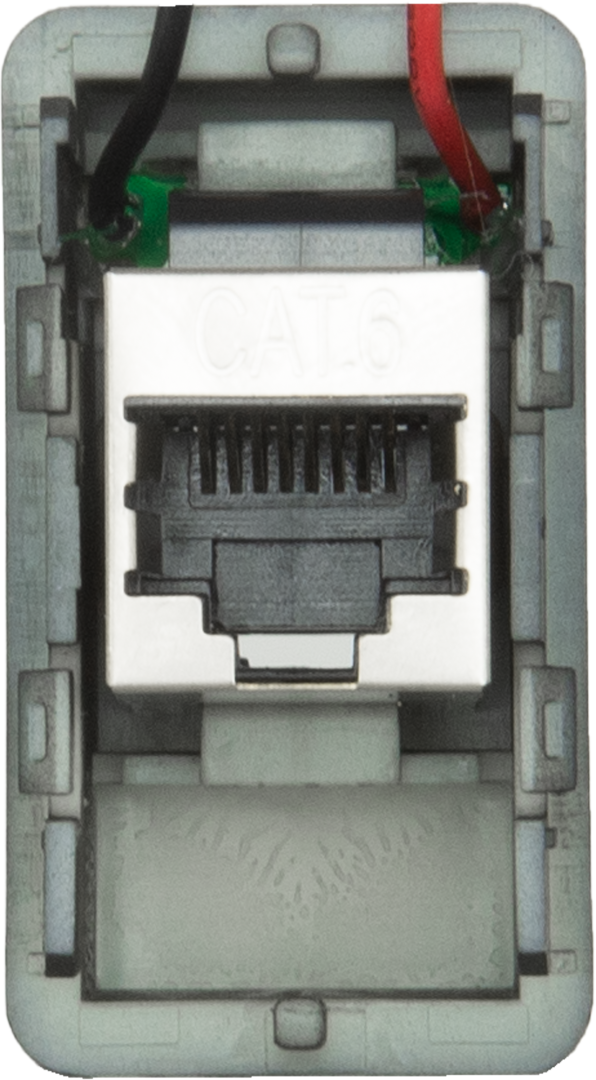 RJ45 Pass-Through Adaptor - Type 4 (White)